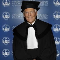 Giorgio Armani para alunos: "O trabalho de verdade te leva longe"