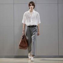 Hermès: Mineralische Mode und kurze Shorts