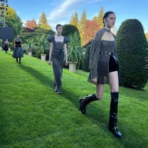 Dior stages fierce posh punk Mary Stuart cruise show in Versailles of Scotland