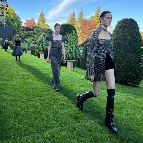 Dior stages fierce posh punk Mary Stuart cruise show in Versailles of Scotland