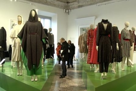 The official opening of the exhibition "Italiana : Italy through the Lens of Fashion 1971 – 2001" at Palazzo Reale in Milan (with interview)