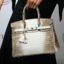Diamond-encrusted Hermes handbag sold for record $300,000